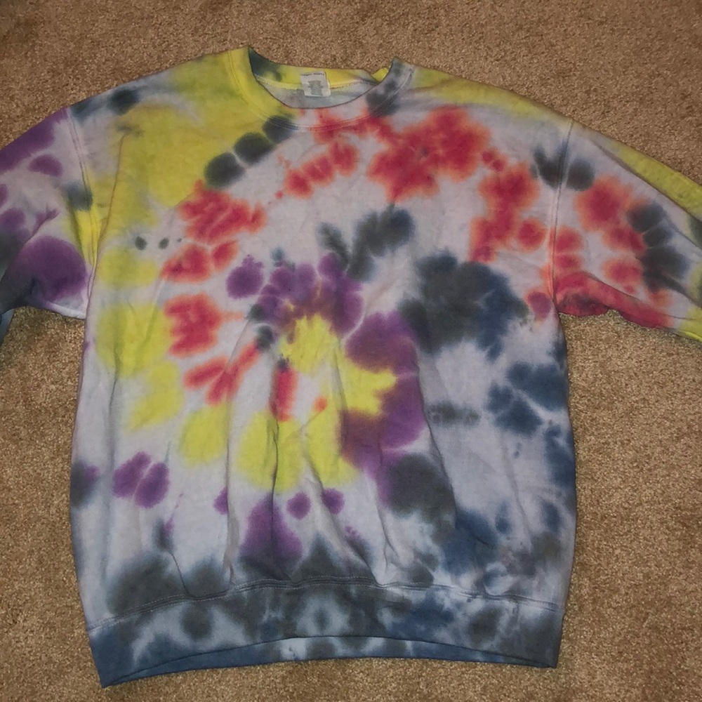 Old looking tie dye sweatshirt